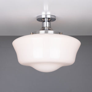 Schoolhouse Traditional Flush Ceiling Light 35cm - View 10