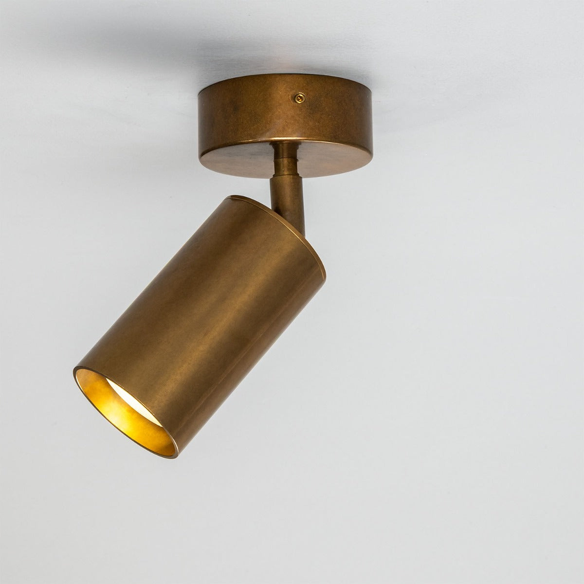 Evanston Directional Brass Ceiling Spotlight - View 2