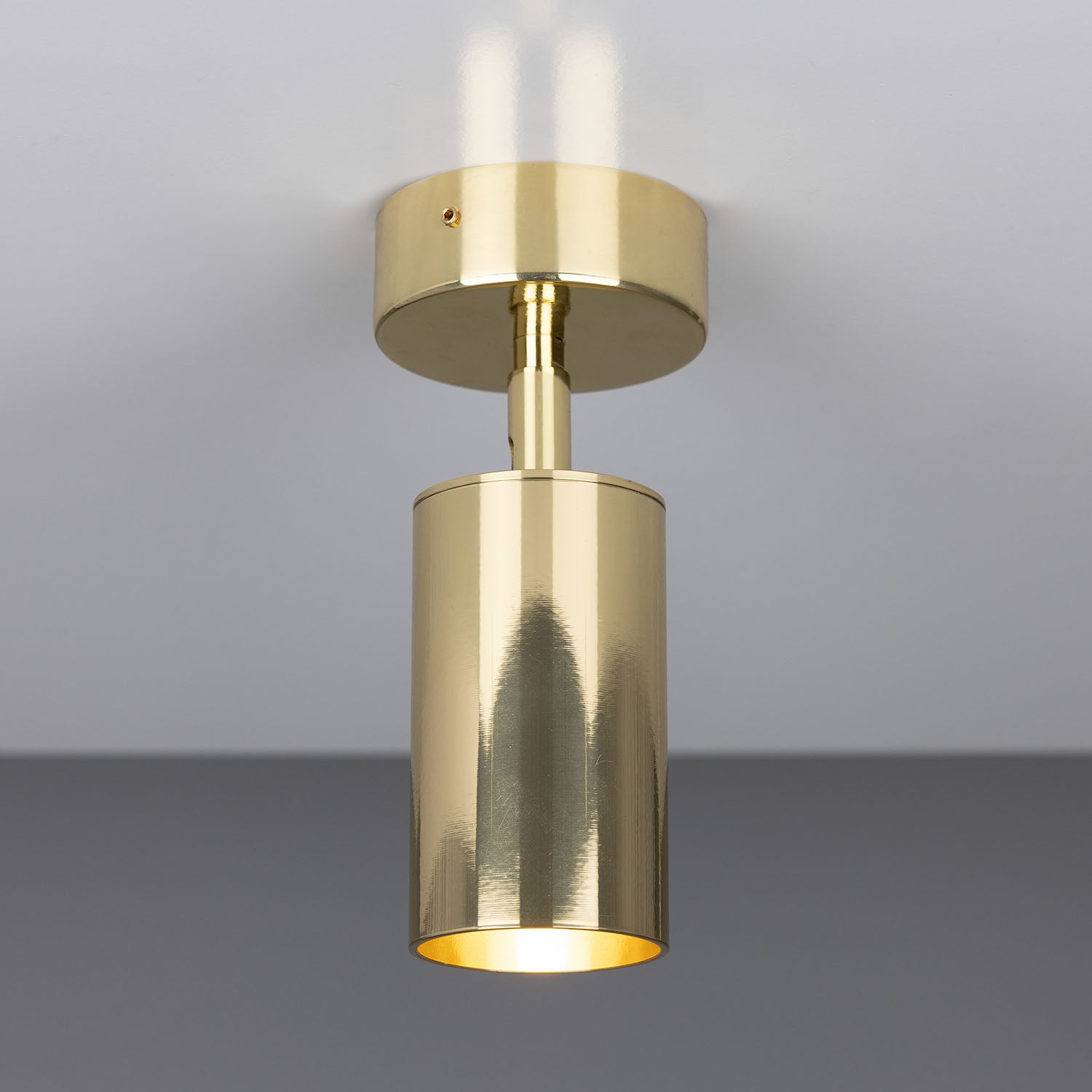 Evanston Directional Brass Ceiling Spotlight - View 7