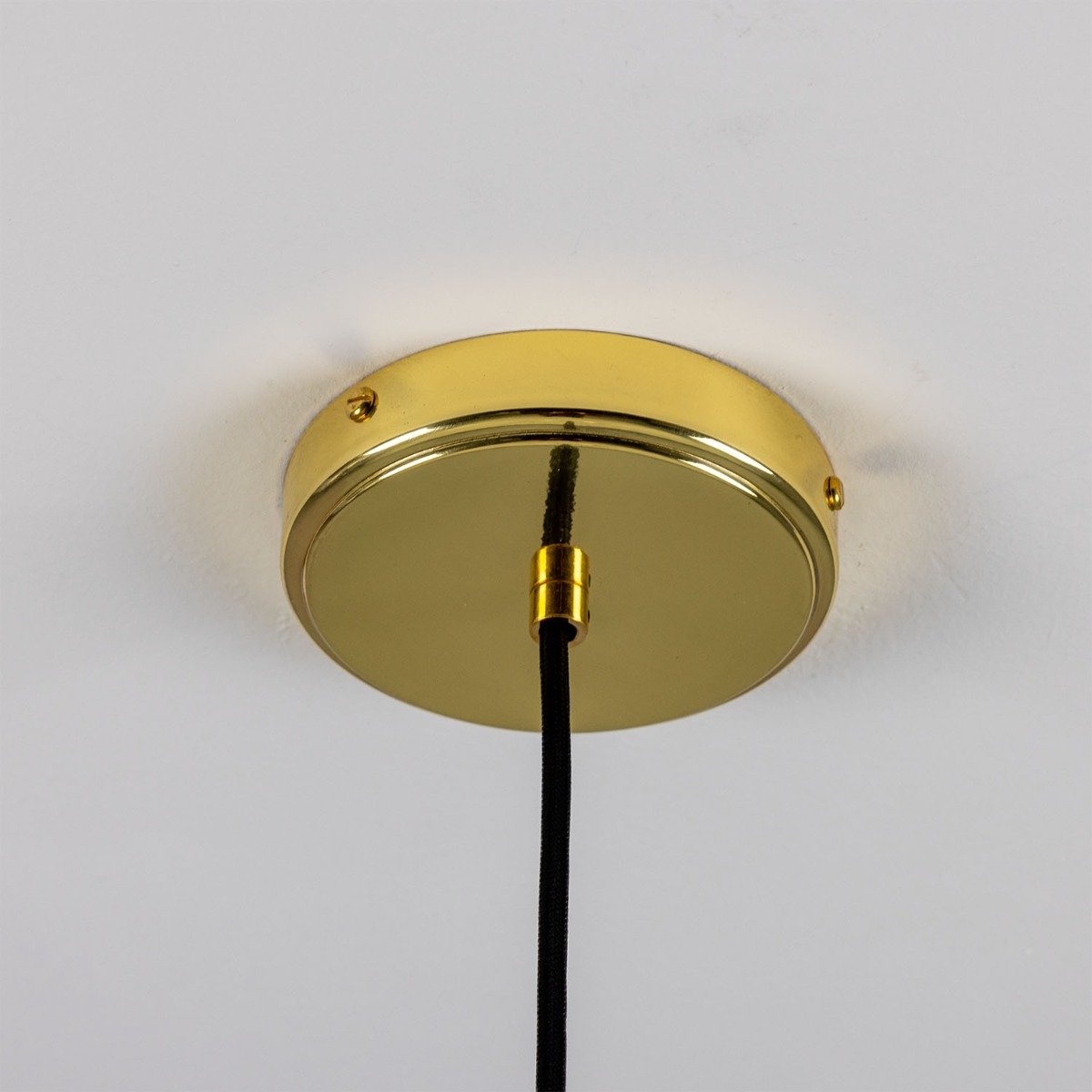 Osier Organic Ceramic Pendant Light 11.5cm, Matte White Striped - View 15