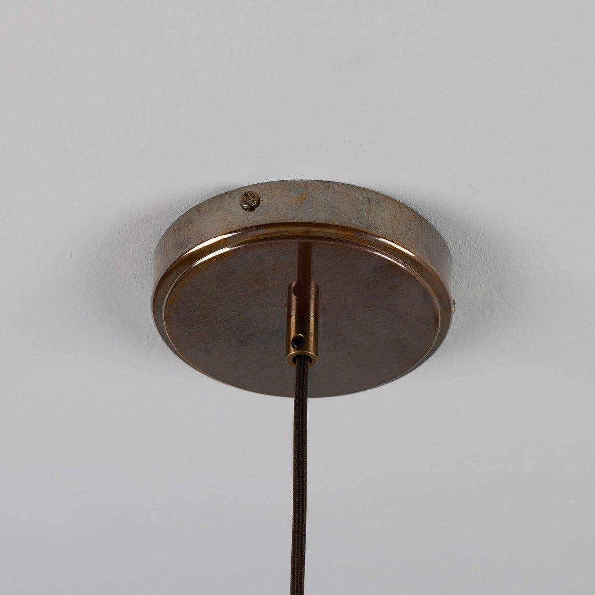 Tilia Organic Ceramic Cone Pendant Light 24cm, Matte White Striped - View 9