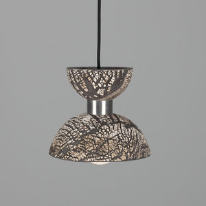 Nakaii Organic Ceramic Pendant Light 20cm, Black Clay - View 2