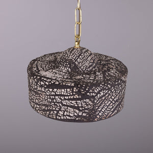 Seville Ceramic Mid-Century Modern Pendant Light, Black Clay - View 7