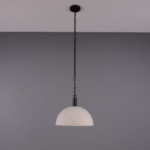 Kauri Rounded Dome Pendant Light, Matte White 37cm IP20 - View 11