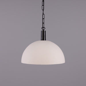 Kauri Rounded Dome Pendant Light, Matte White 37cm IP20 - View 13