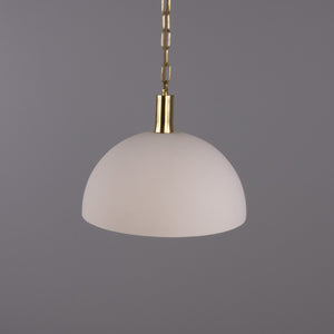 Kauri Rounded Dome Pendant Light, Matte White 37cm IP20 - View 6