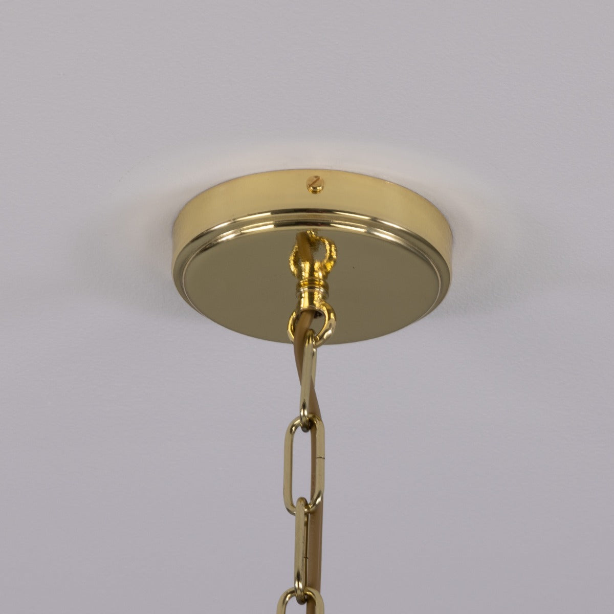 Kauri Rounded Dome Pendant Light, Matte White 37cm IP20 - View 9