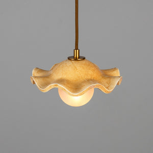 Rivale Pendant Light with Wavy Ceramic Shade, Oatstone 21cm IP20 - View 12
