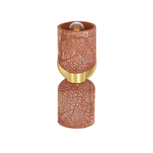 Sakura Double Ceramic and Brass Wall Light, Red Iron - View 4
