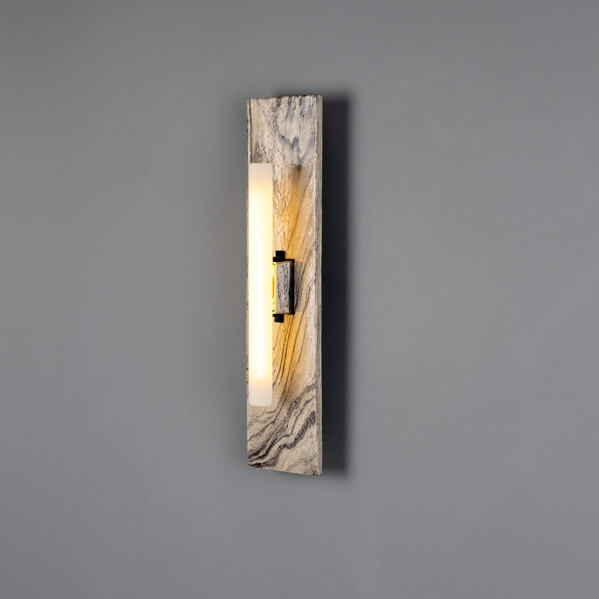 Capua Marbled Rectangular Ceramic Wall Light, 50cm IP20 - Main View