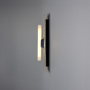 Capua Marbled Rectangular Ceramic Wall Light, 50cm IP20 - View 3