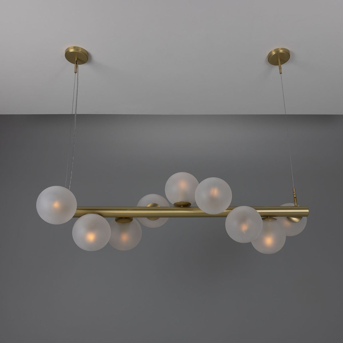 Moriarty Linear Island Pendant Light, Nine-Light - View 24