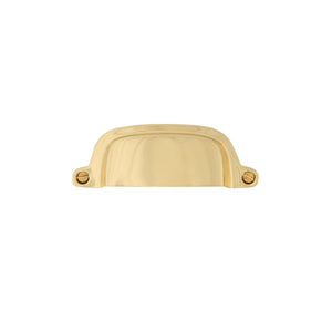 Neale Brass Drawer Curved Pull Handle 9.7cm
