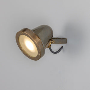 Thames Outdoor Brass Spotlight IP64 - Main View