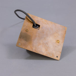 Wade Outdoor Brass Spotlight with Back Plate IP54 - View 10