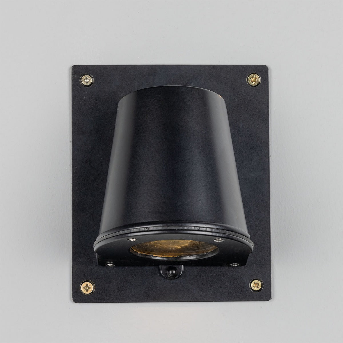 Wade Outdoor Brass Spotlight with Back Plate IP54 - View 12
