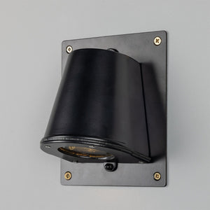 Wade Outdoor Brass Spotlight with Back Plate IP54 - View 11