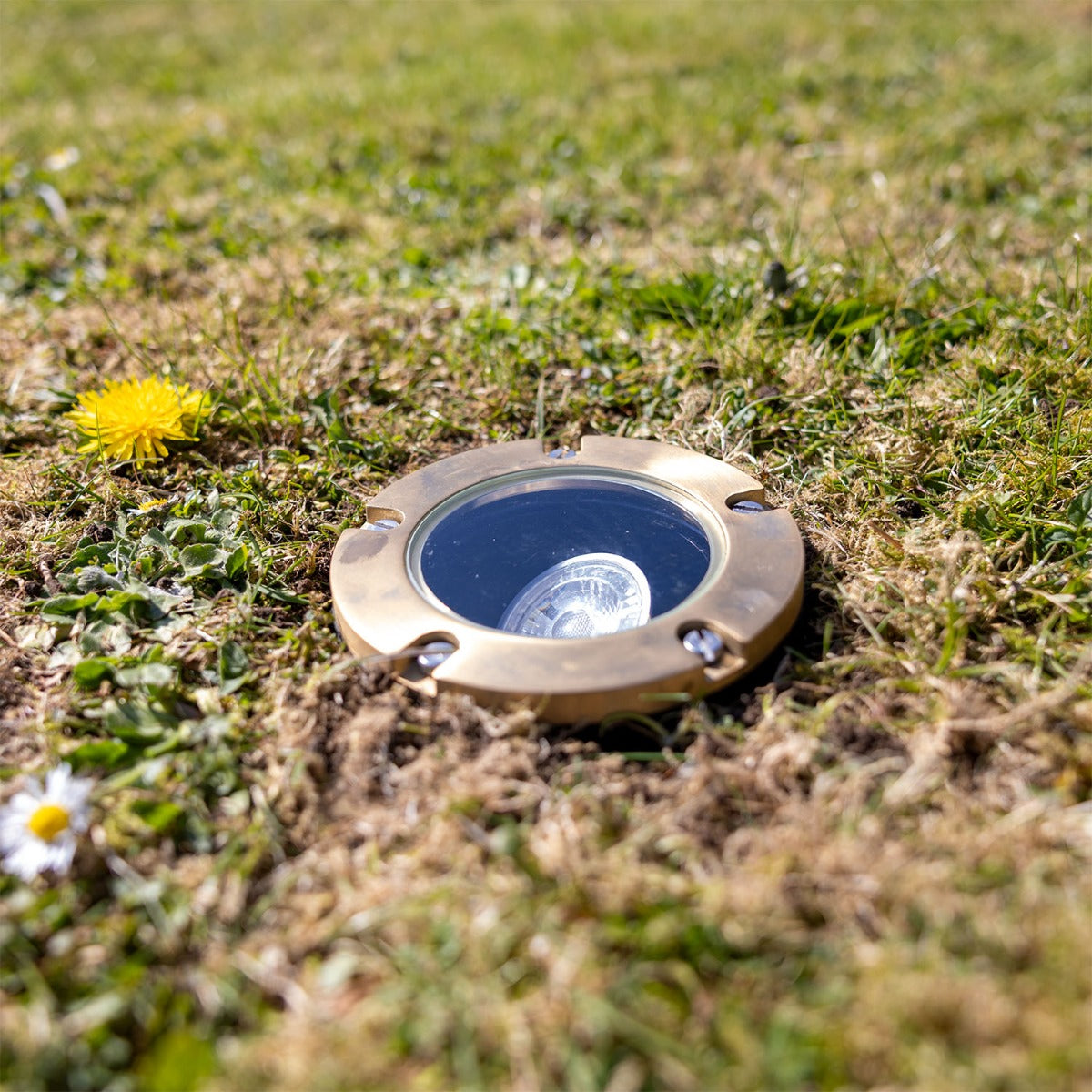 Antwerp Brass Adjustable Ground Spot IP65 - View 2