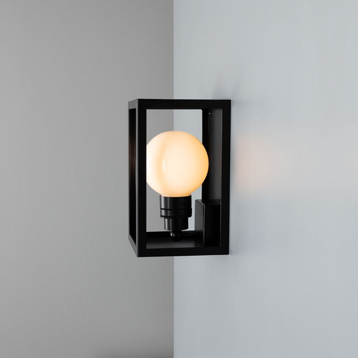 Hamilton Outdoor Box Lantern Wall Light IP65 - View 3