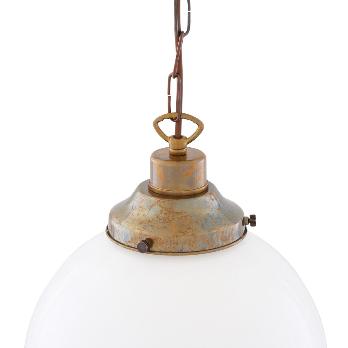Yerevan 25cm Globe Pendant | Satin Brass - View 4