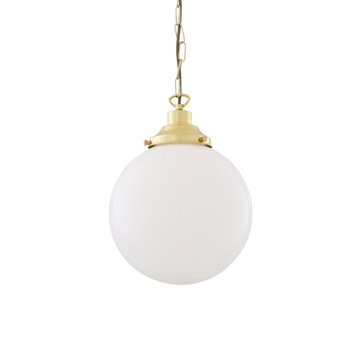 Yerevan 25cm Globe Pendant | Satin Brass - View 10