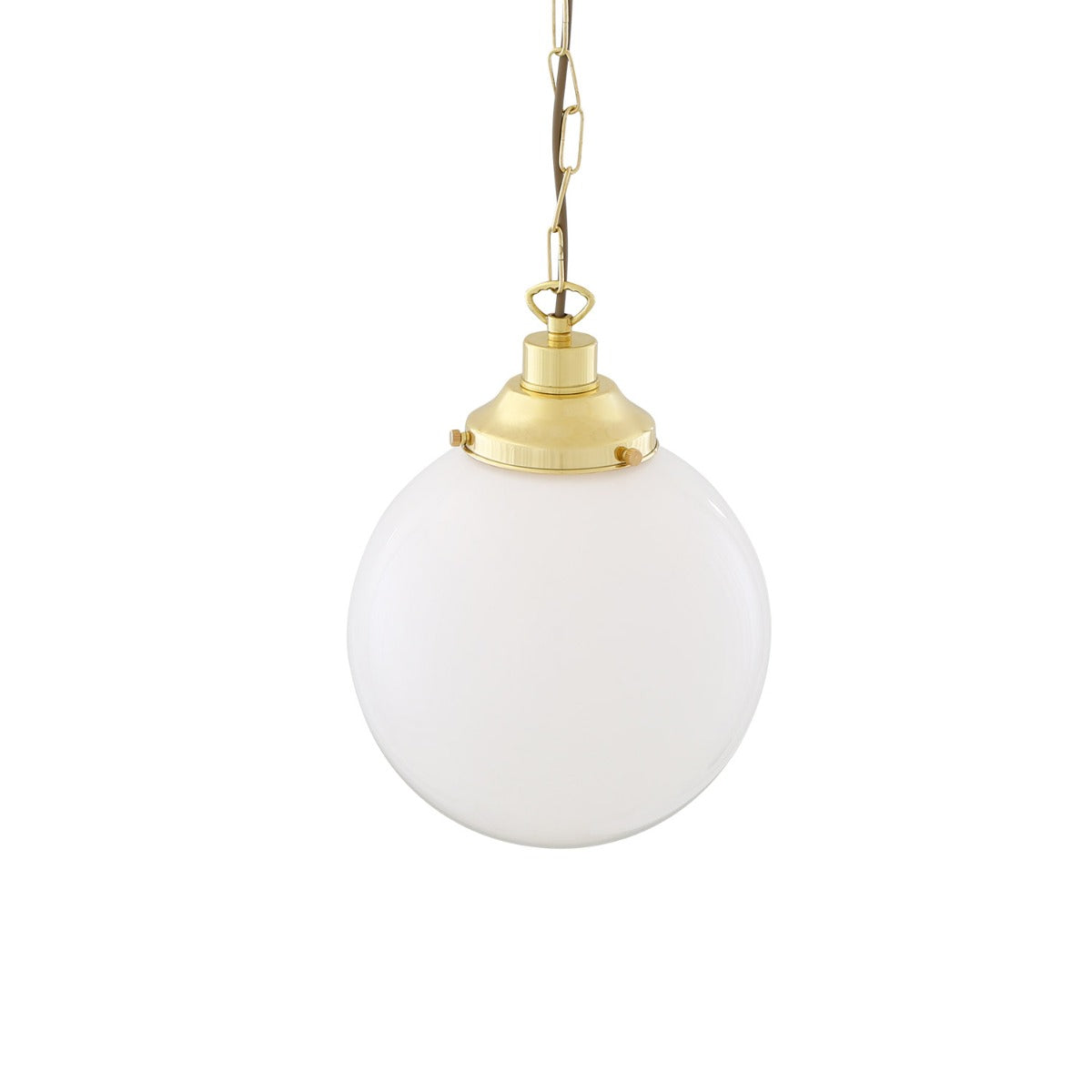 Yerevan 25cm Globe Pendant | Satin Brass - View 11
