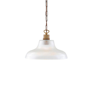 London Prismatic Railway Glass Pendant Light 30cm - Main View