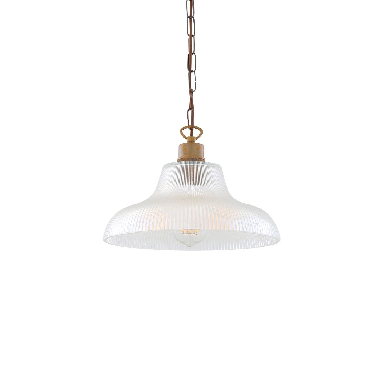 London Prismatic Railway Glass Pendant Light 30cm - View 2