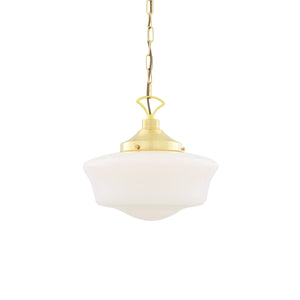 1920's Schoolhouse Pendant Light 35cm IP20 - View 10