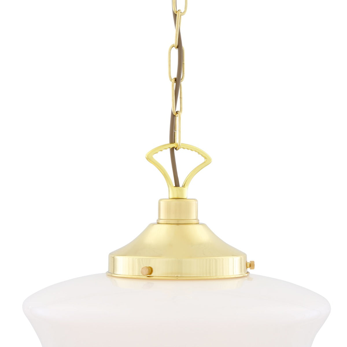 1920's Schoolhouse Pendant Light 35cm IP20 - View 12