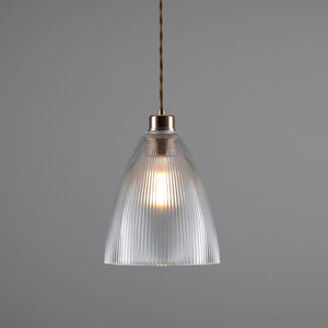 Corvera Prismatic Glass Shade Pendant Light 20cm - Main View