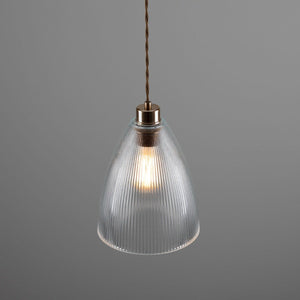 Corvera Prismatic Glass Shade Pendant Light 20cm - View 3