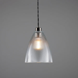 Corvera Prismatic Glass Shade Pendant Light 20cm - View 4