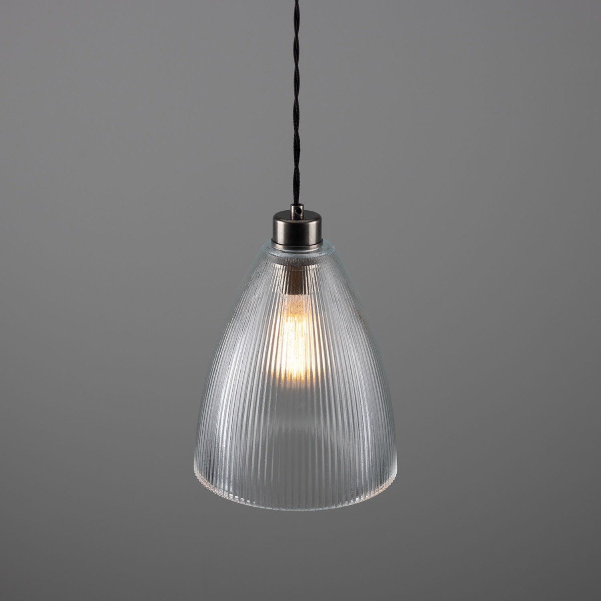 Corvera Prismatic Glass Shade Pendant Light 20cm - View 6