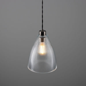 Corvera Prismatic Glass Shade Pendant Light 20cm - View 6