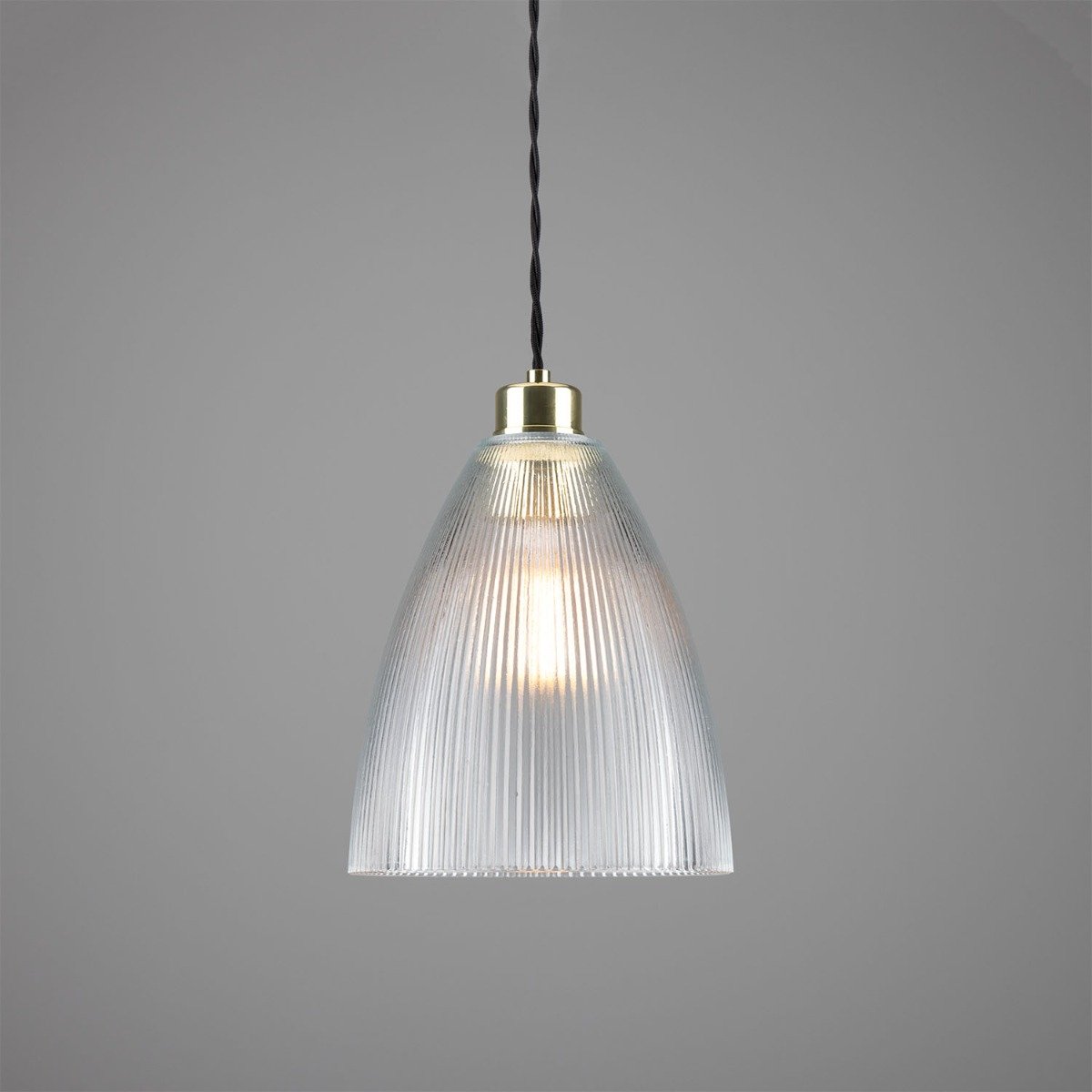 Corvera Prismatic Glass Shade Pendant Light 20cm - View 7