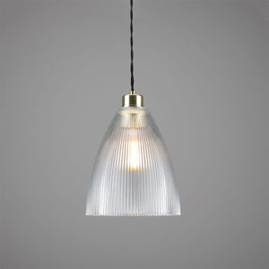 Corvera Prismatic Glass Shade Pendant Light 20cm - View 7