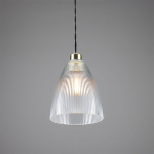 Corvera Prismatic Glass Shade Pendant Light 20cm - View 8