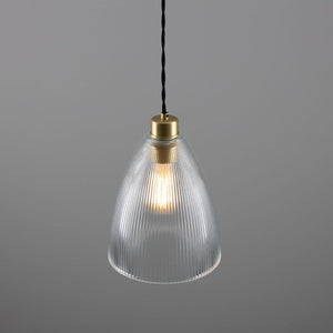 Corvera Prismatic Glass Shade Pendant Light 20cm - View 12
