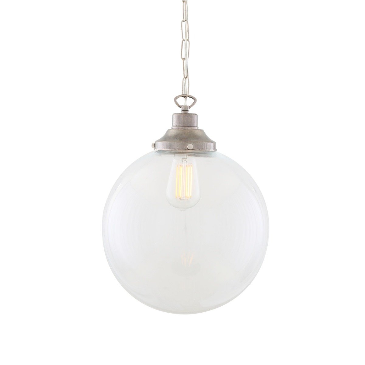 Riad clear globe pendant light 30cm - Main View