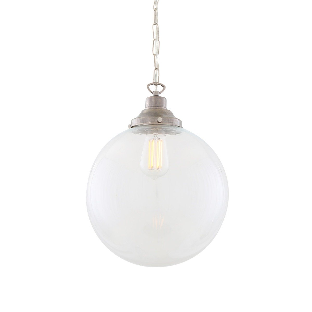 Riad clear globe pendant light 30cm - View 2