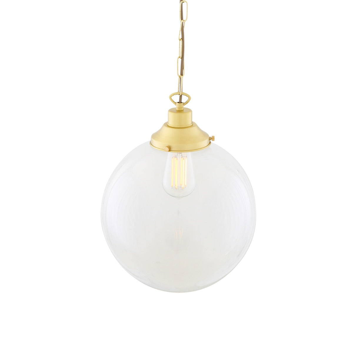 Riad Clear Globe Pendant Light 30cm - View 11