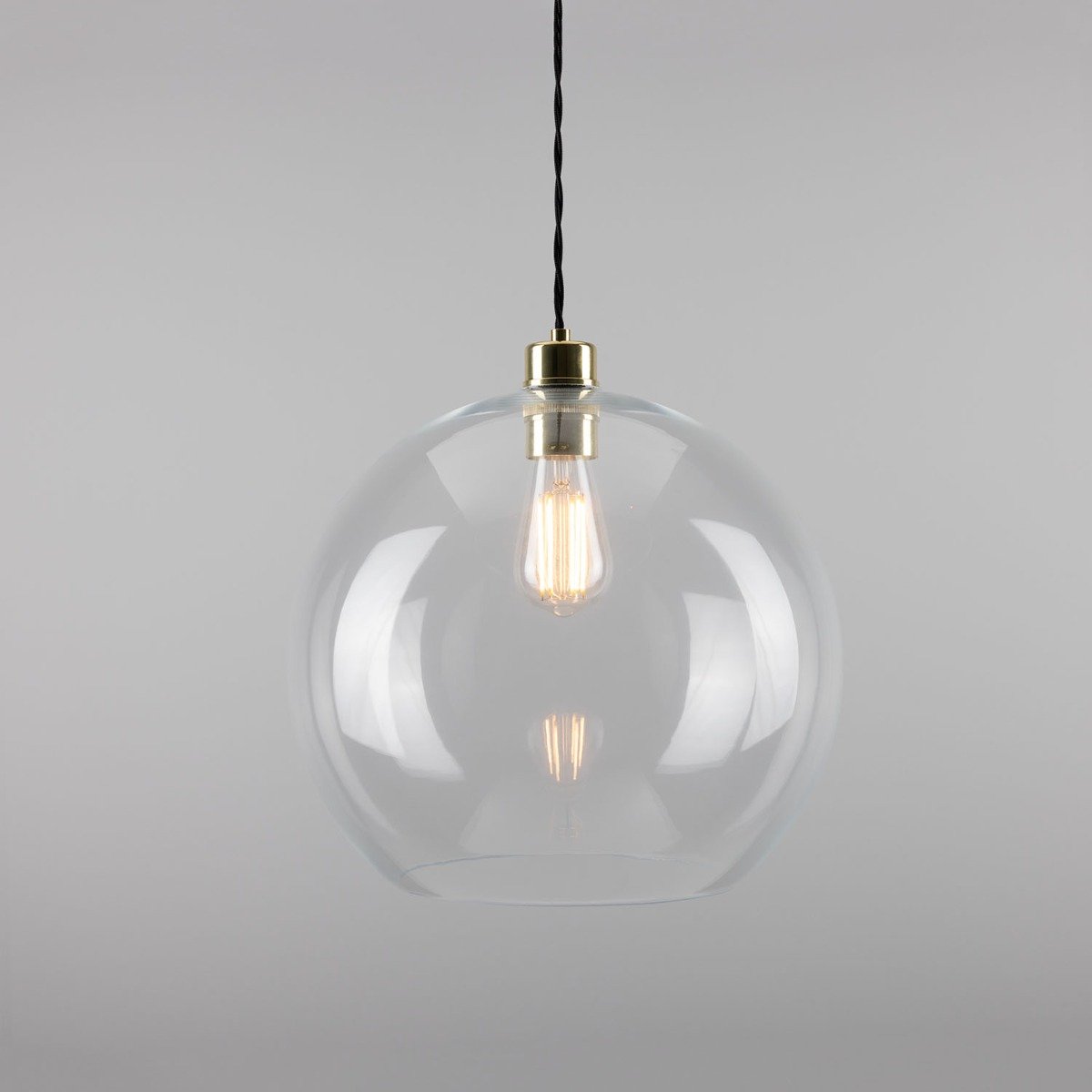 Eden clear sphere pendant 35cm - View 2