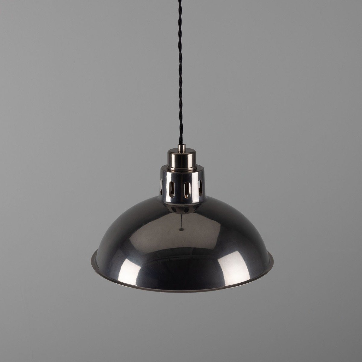 Paris Industrial Brass Pendant Light 30cm - View 6