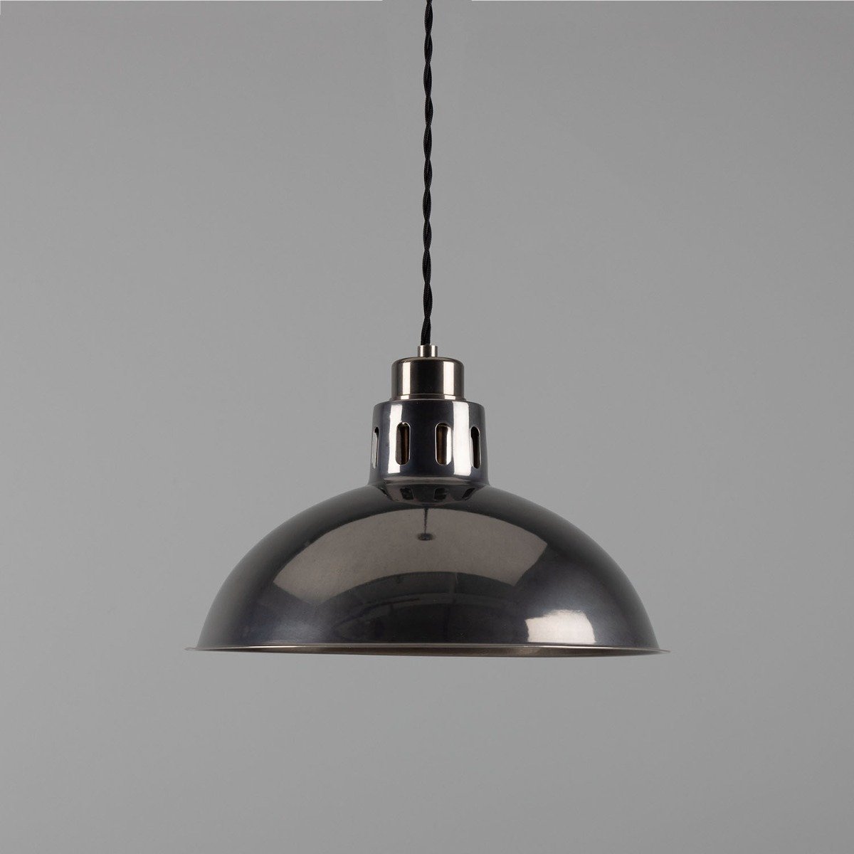 Paris Industrial Brass Pendant Light 30cm - View 4