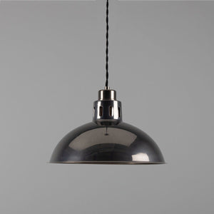 Paris Industrial Brass Pendant Light 30cm - View 4