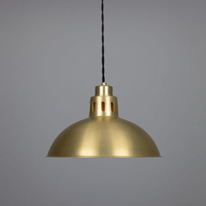 Paris Industrial Brass Pendant Light 30cm - View 14