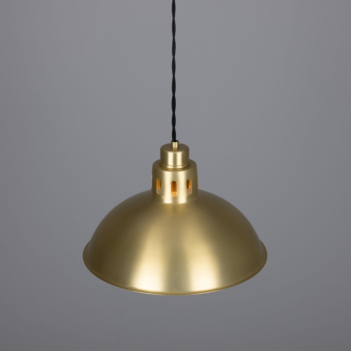 Paris Industrial Brass Pendant Light 30cm - View 16