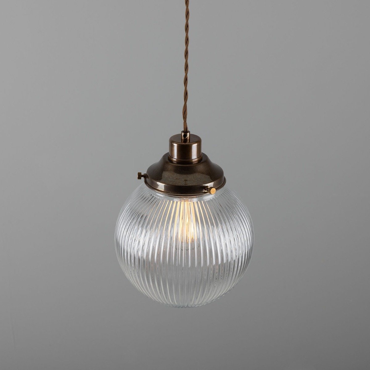 Stanley Prismatic Globe Pendant Light 20cm - View 2