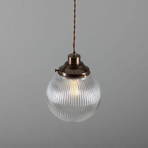 Stanley Prismatic Globe Pendant Light 20cm IP20 - View 2